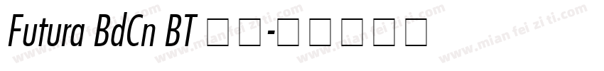 Futura BdCn BT 普通字体转换